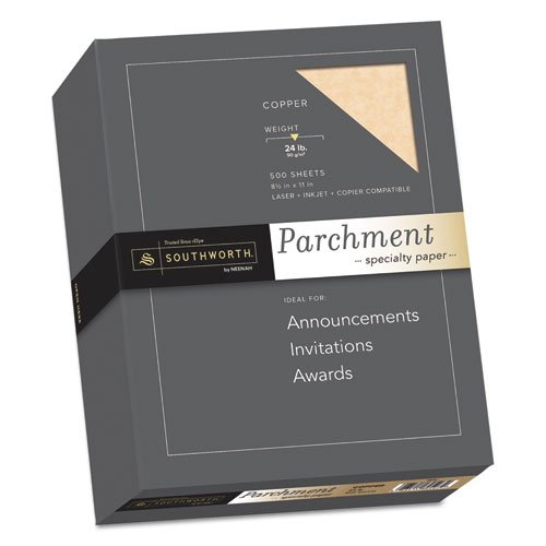 Southworth Parchment Specialty Paper, Copper, 24lb, 8 1/2 x 11, 500 Sheets