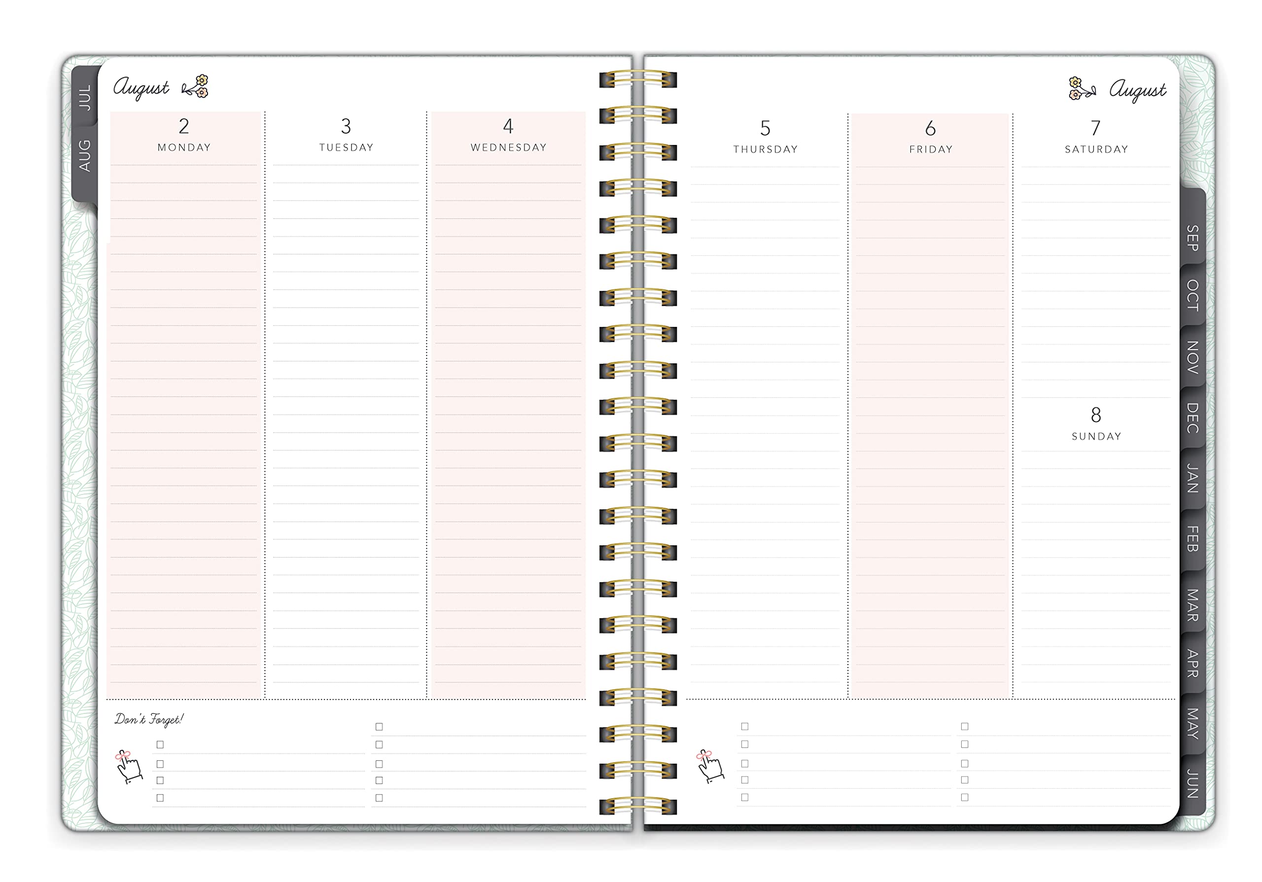 Southworth Academic Planner (July 2021-June 2022), 8.5" x 11" Bright Floral, 28 lb./105 gsm Paper, Large Twin Wire (92114)