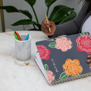 Southworth Academic Planner (July 2021-June 2022), 8.5" x 11" Bright Floral, 28 lb./105 gsm Paper, Large Twin Wire (92114)