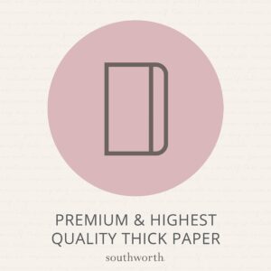 Southworth Premium Journal, 5.5” x 8.25”, Tropical Hibiscus Design, Premium 28lb/105gsm Paper, Medium Book Bound Journal, 3 Ribbon Placeholders, 80 Ruled Sheets/160 Ruled Pages (91932)