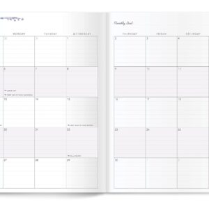 Southworth Academic Planner (July 2021-June 2022), 8.5" x 11", Lavender Metallic Burst, 28 lb./105 gsm Paper, Large Flex (92119)