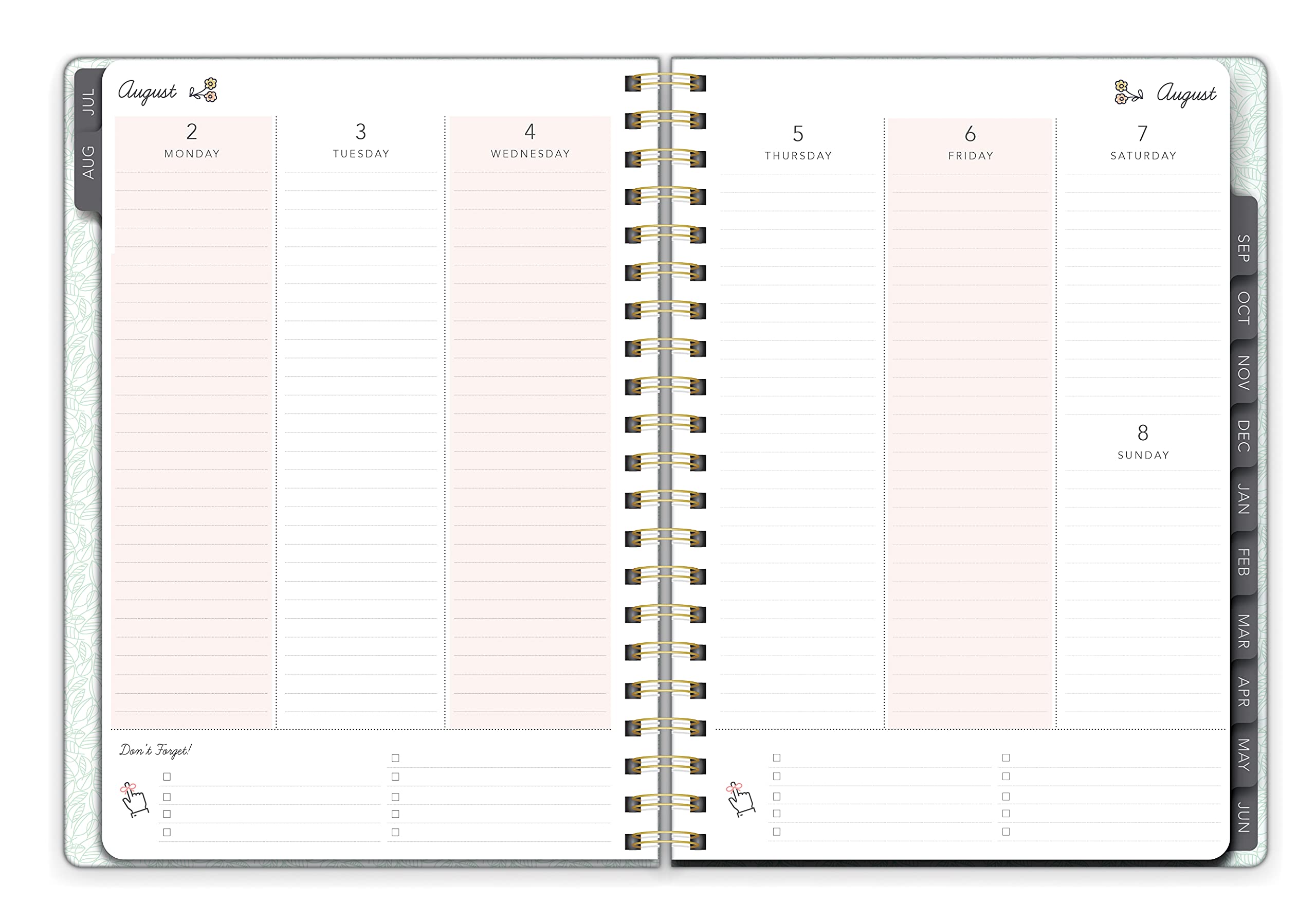 Southworth Academic Planner (July 2021-June 2022), 7" x 9.25", Bright Floral Burst, 28 lb./105 gsm Paper, Medium Twin Wire (92115)