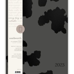 Southworth Planner (January 2023-December 2023), 8.5" x 11", Traditional Western Metallic, Premium 28#/105 gsm Paper, Large Flex (91421)