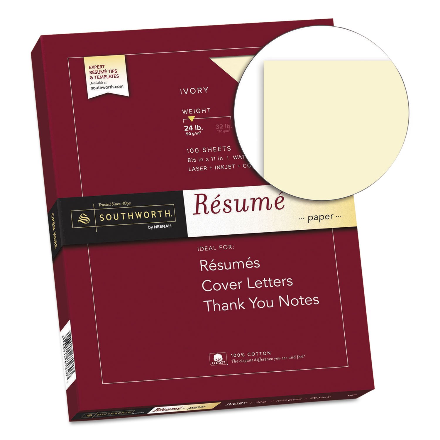 SOUR14ICF - 100% Cotton Resume Paper