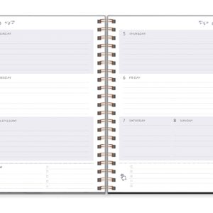 Southworth Academic Planner (July 2021-June 2022), 7" x 9.25", Cobalt Metallic Burst, 28 lb./105 gsm Paper, Medium Twin Wire (92120)