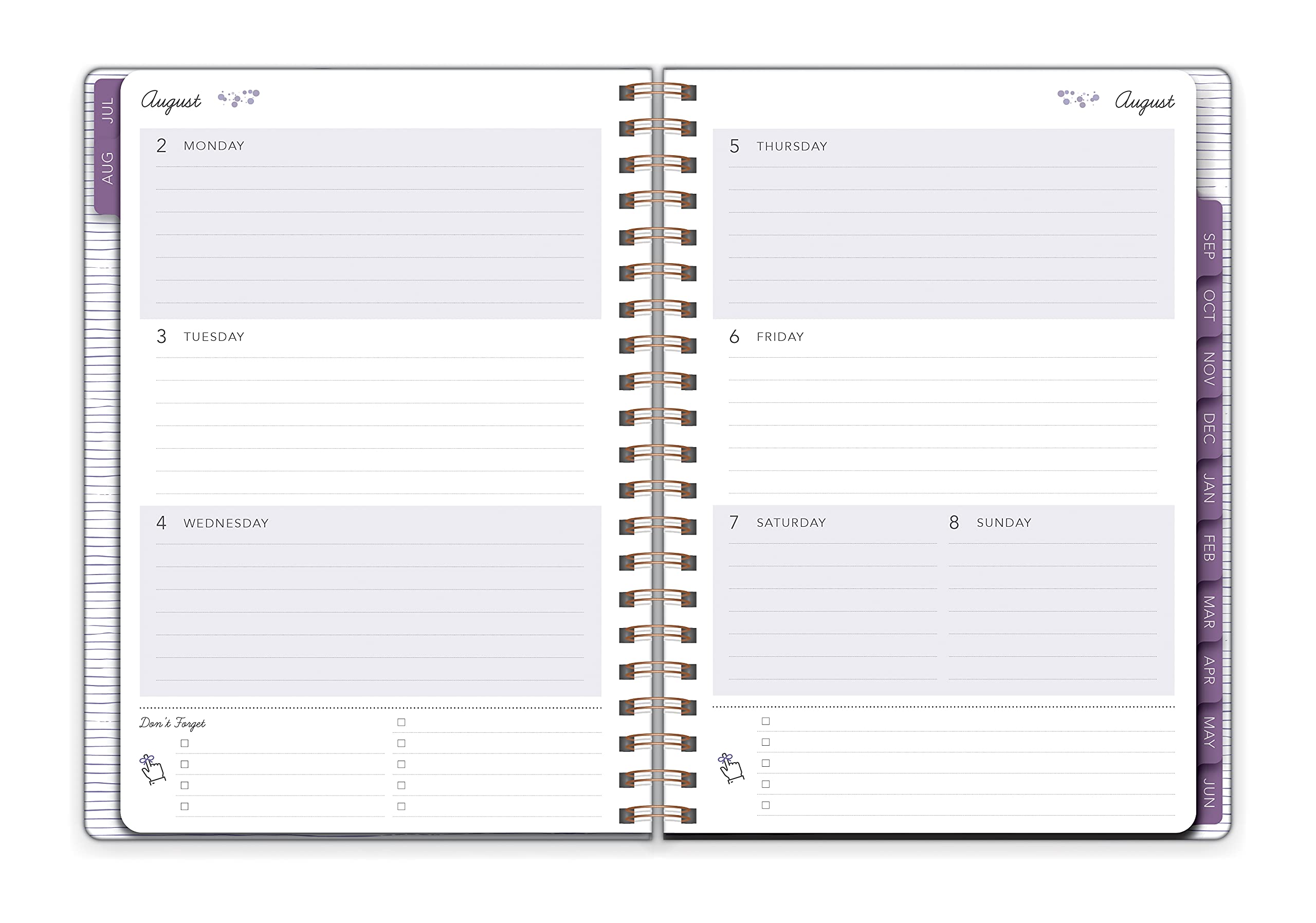 Southworth Academic Planner (July 2021-June 2022), 7" x 9.25", Cobalt Metallic Burst, 28 lb./105 gsm Paper, Medium Twin Wire (92120)