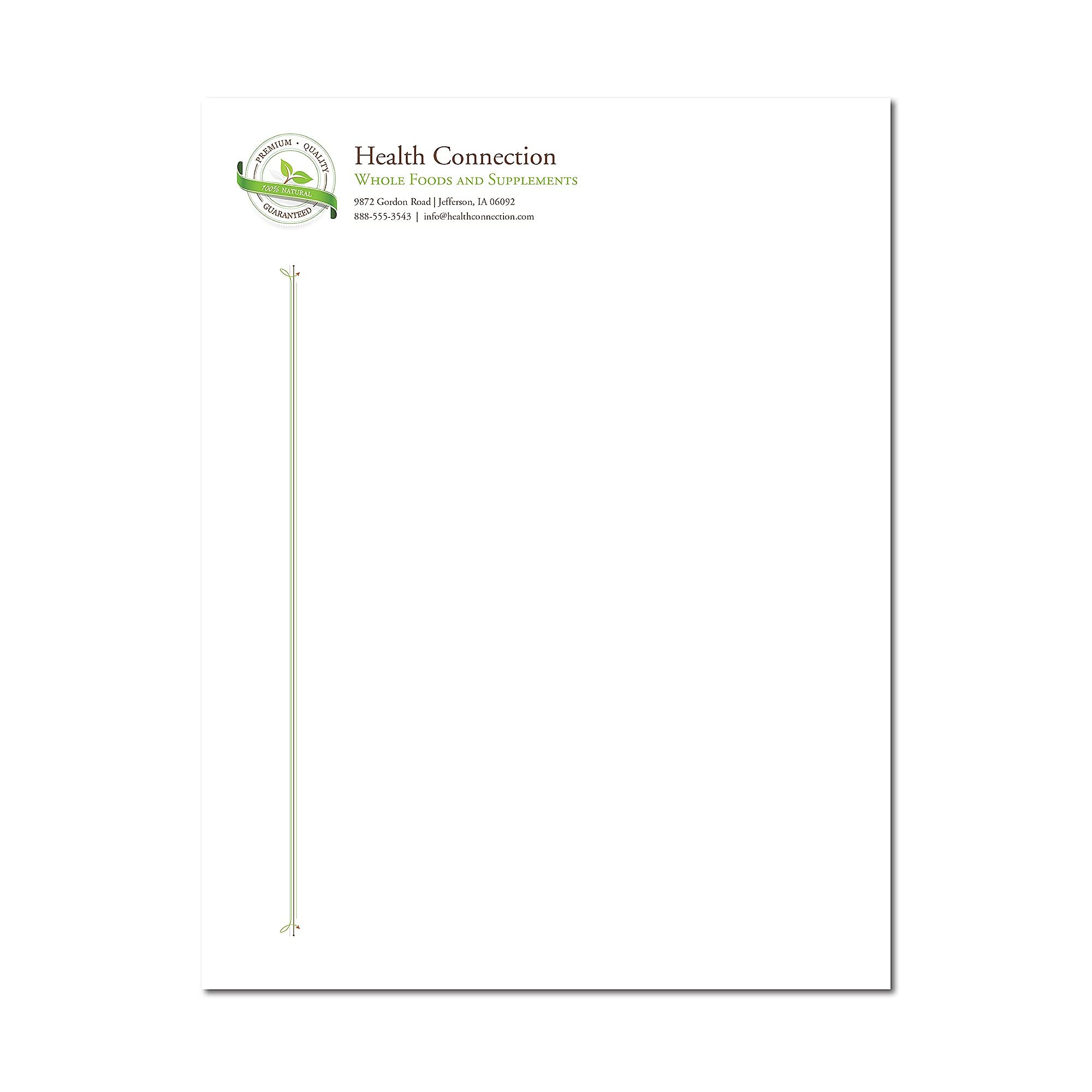 Southworth 403CR 25% Cotton Business Paper, 20 lbs, 8-1/2 x 11, White w/Red Rules, 500/Box