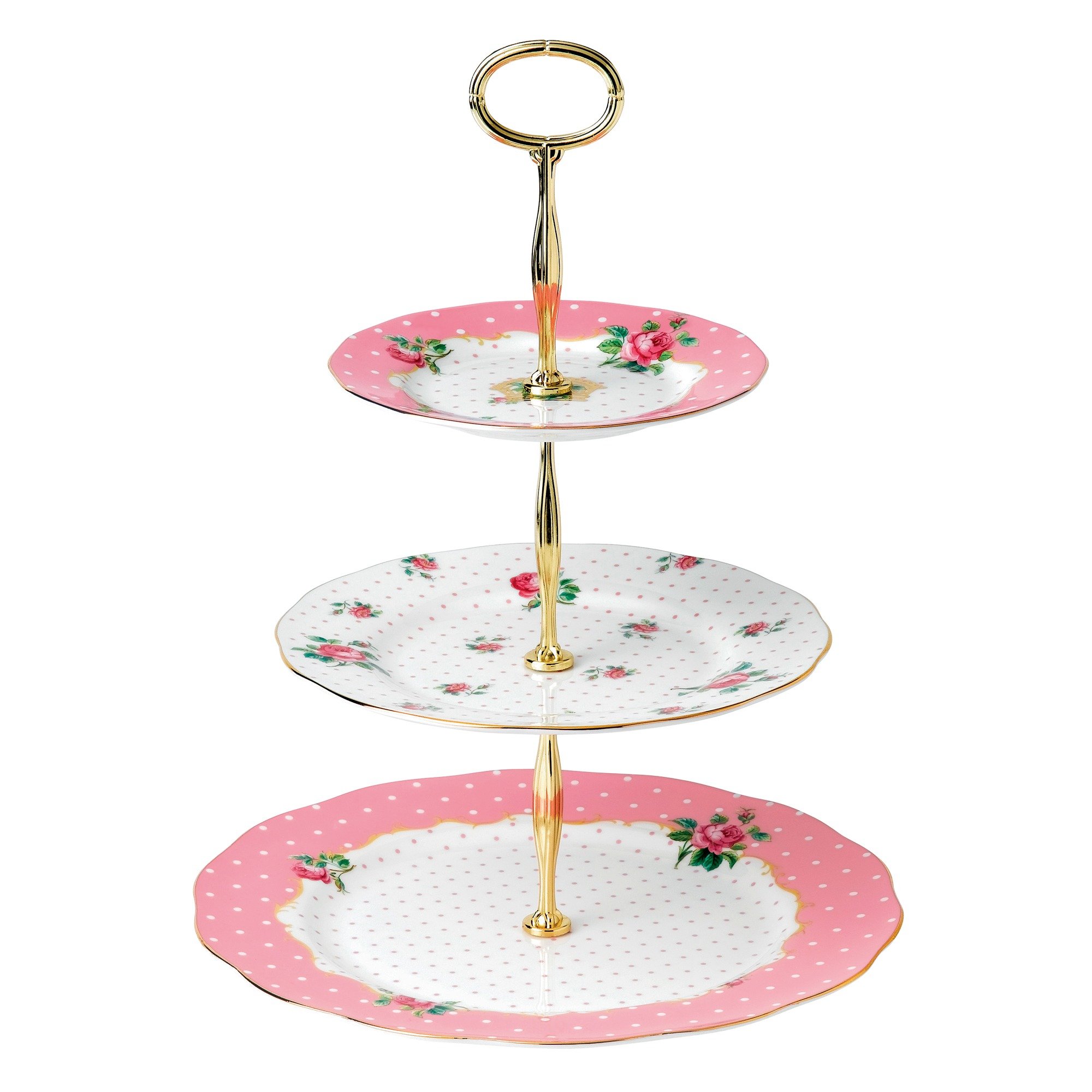 Royal Albert Cheeky Pink Cake Stand Three-Tier