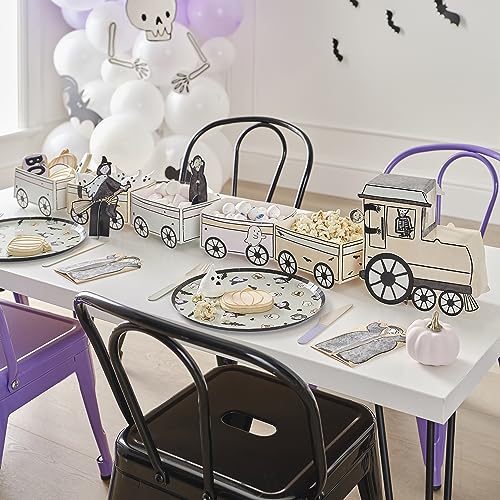 Ginger Ray Halloween Ghost Train Treat Sandwiches & Cake Stand with Pop Up Characters Tabletop Decoration