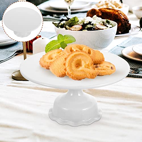 GANAZONO Serving Platter Cake Pedestal Porcelain Cake Stand Display Cake Holder Cake Plates Buffet Treat Stand Tray Fruit Plate Nuts Container Cupcake Stand Snack Ceramics Ceramic Plate