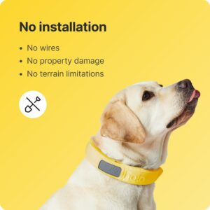 Halo Collar 3 - GPS Dog Fence - Multifunction Wireless Dog Fence & Training Collar with Real-Time Tracking & GPS - Waterproof, Instantly Create and Store Wireless Fences (Medium/Large, Ivory)