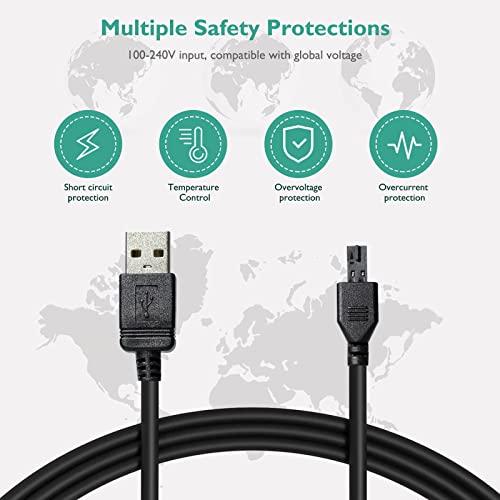 Lnauy Charger for PetSafe Receiver - 4 Ft USB Charging Cable Replacement Cord for Multiple Wireless and In-Ground Fences Power Supply Adapter