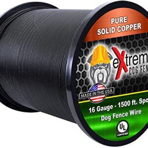 Extreme Dog Fence 16 Gauge Wire 1500 Ft - Heavy Duty Pet Containment Wire Compatible with Every In-Ground Fence System for Dogs - Heavy Duty Hybrid Extra Strength Steel…
