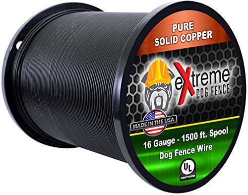 Extreme Dog Fence 16 Gauge Wire 1500 Ft - Heavy Duty Pet Containment Wire Compatible with Every In-Ground Fence System for Dogs - Heavy Duty Hybrid Extra Strength Steel…