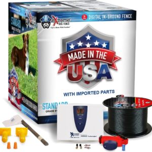 Underground Electric Dog Fence Premium - Standard Dog Fence System for Easy Setup and Superior Longevity and Continued Reliable Pet Safety - 1 Dog | 1500 Feet Standard Dog Fence Wire…