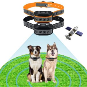 gps wireless dog fence, electric dog collar fence, range 65-3281ft, adjustable warning strength, rechargeable, pet containment system, harmless and suitable for all dogs(2023 new model for 2 dogs !)