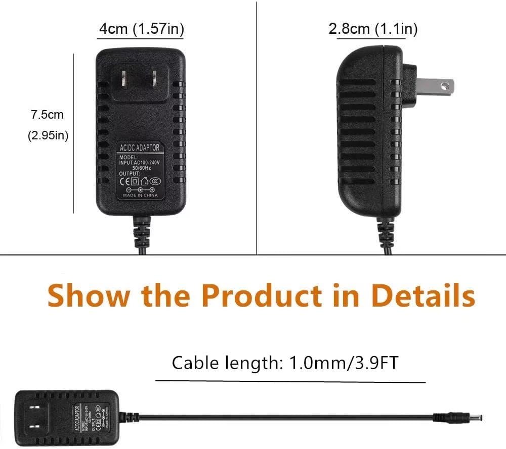 CJP-Geek 12V 2A AC DC Adapter Compatible with Petsafe Wireless Fence IF-100 Power Charger PSU