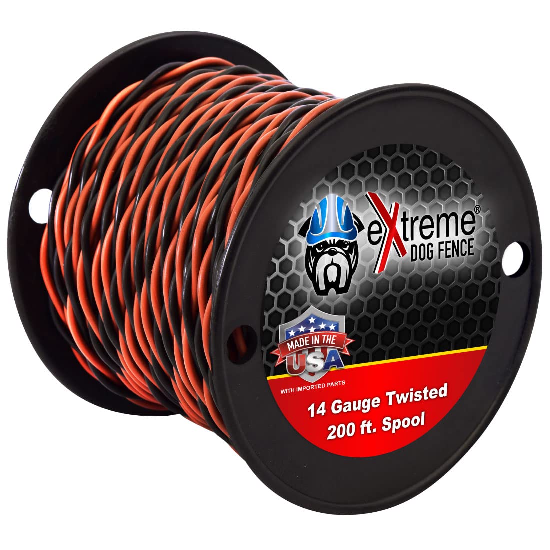 200ft Roll 14 Gauge Heavy Duty Professional Grade Twisted Dog Fence Wire - Compatible with All Brands