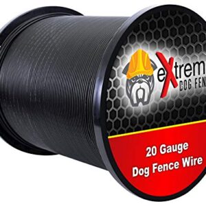 PetSmart Invisible Fence Compatible Above Ground or Underground Wire for DIY Electric Pet Fence - 1500 Foot Spool of Better Quality High Performance Solid Core Copper Wire for Easy Installation