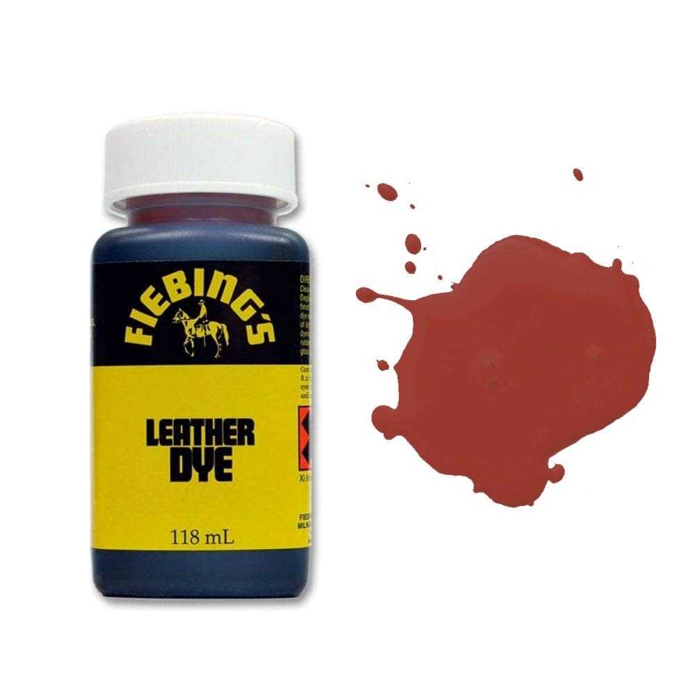 Fiebing's Leather Dye - Alcohol Based Permanent Leather Dye - 4 oz - Maroon