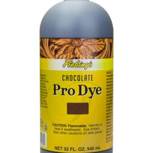 Fiebing's Pro Dye 32oz Chocolate - Professional Oil Dye for Dying Leather