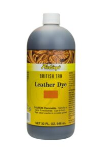 fiebing's fildye17p032z leather dye - british tan, 32 oz