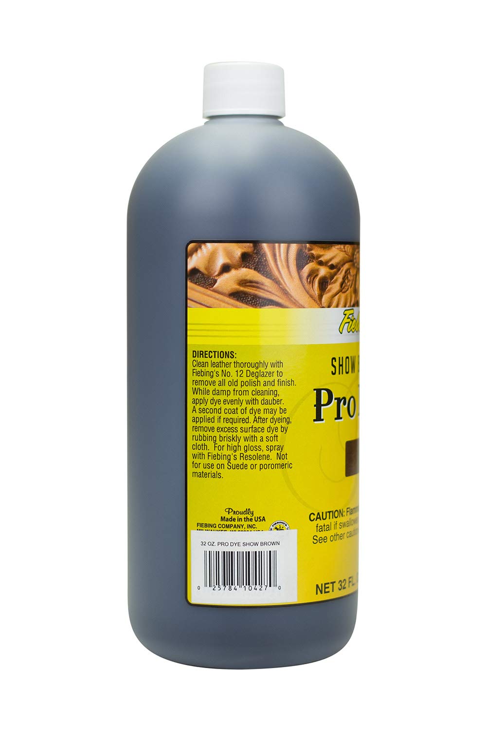 Fiebing's - Pro Dye 32 Oz Show Brown - Professional Oil Dye for Dyeing Leather…