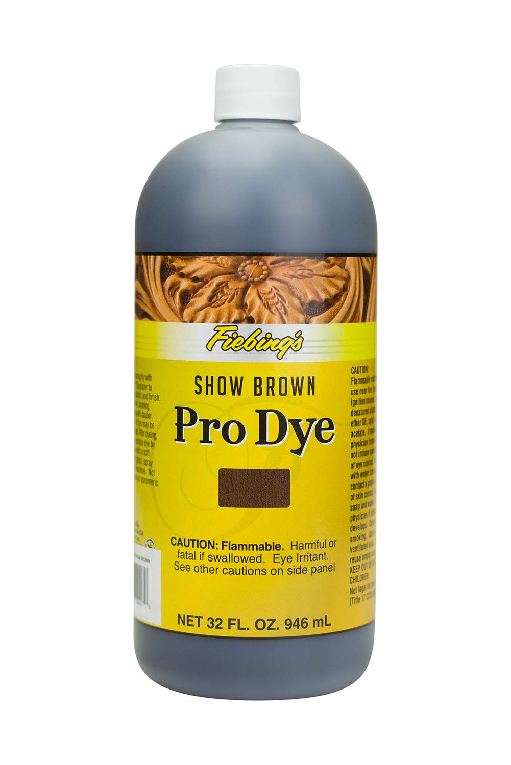 Fiebing's - Pro Dye 32 Oz Show Brown - Professional Oil Dye for Dyeing Leather…