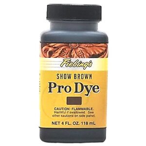 Fiebing's Professional Leather Oil Dye - 4 Ounces, Show Brown