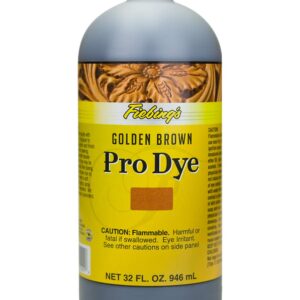 Fiebing's - Pro Dye 32 Oz Golden Brown - Professional Oil Dye for Dyeing Leather…