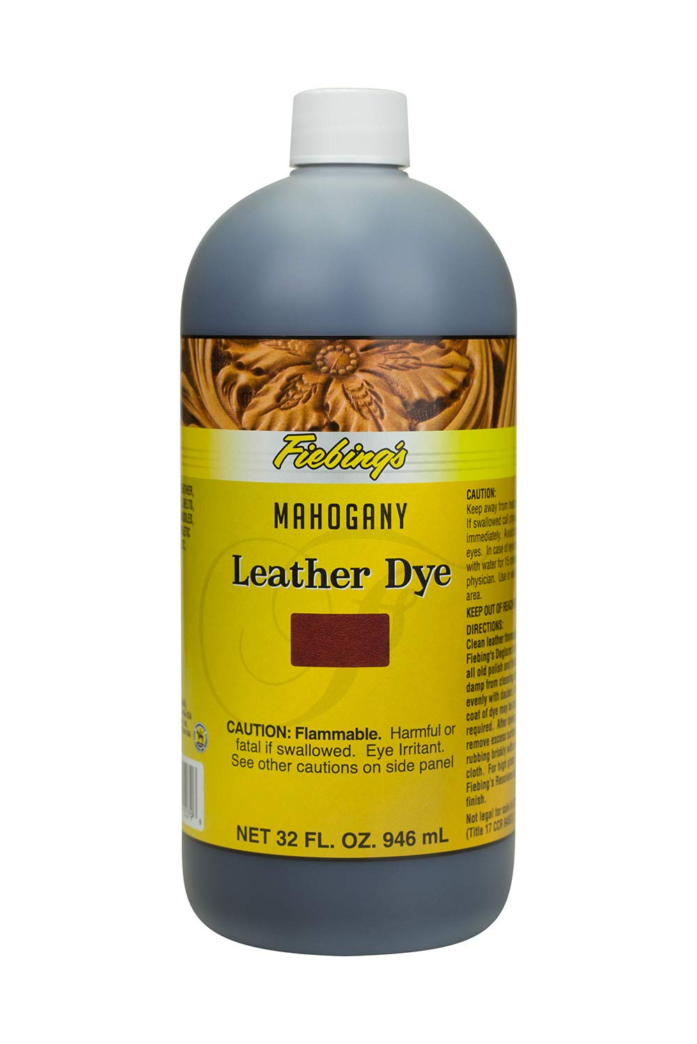 Fiebing's Leather Dye - Mahogany, 32 oz