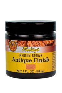 fiebing's medium brown antique finish paste, 4oz