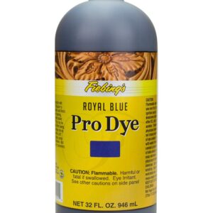 Fiebing's - Pro Dye 32 Oz Royal Blue - Professional Oil Dye for dyeing leather…