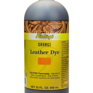 Fiebing's Leather Dye - Orange - 32oz Alcohol Based Permanent