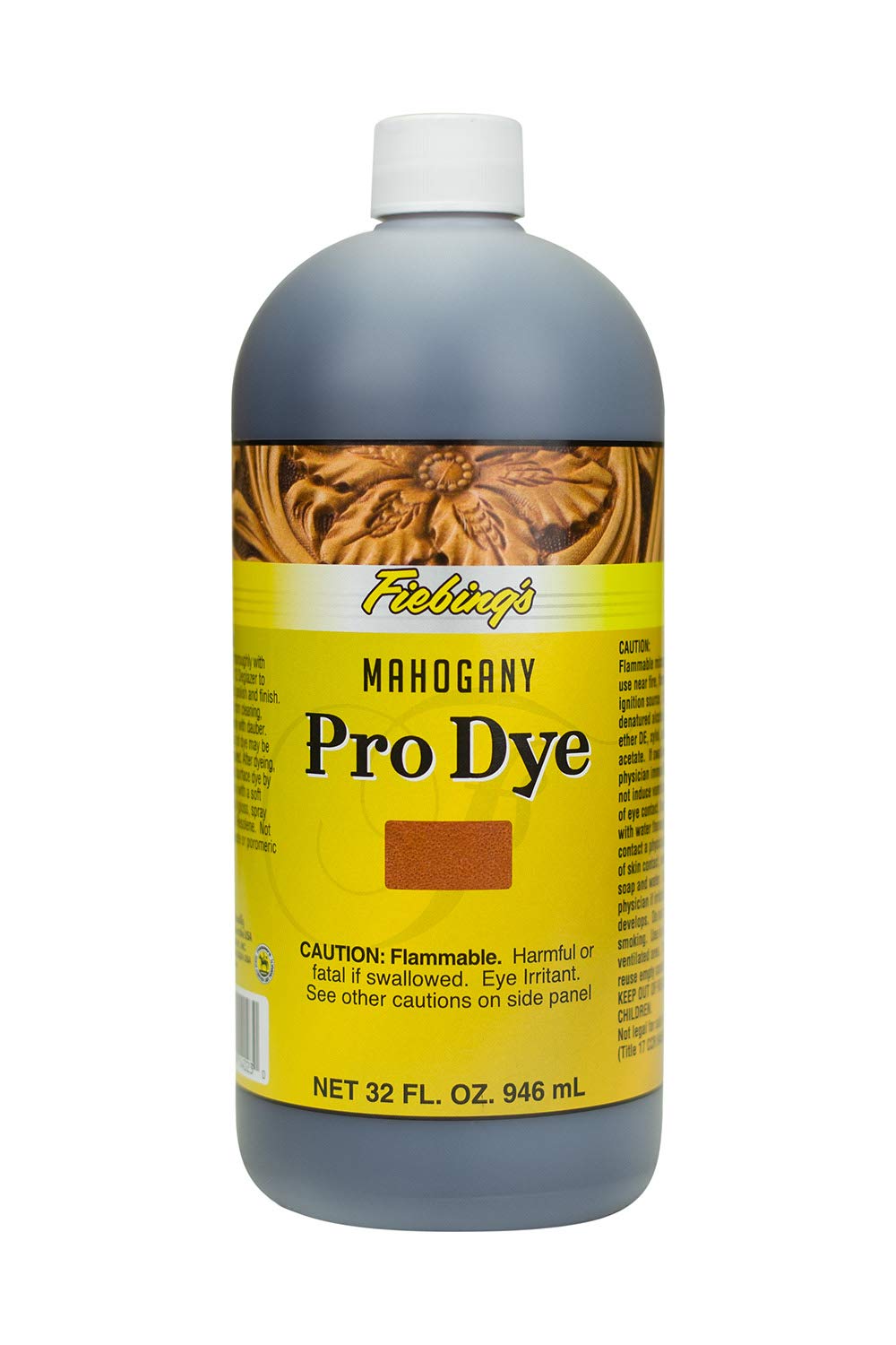 Fiebing's - Pro Dye 32 Oz Mahogany - Professional Oil Dye for Dyeing Leather