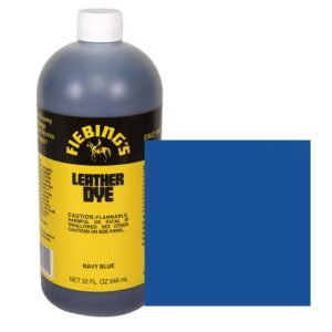 Fiebing's FILDYE10P032Z Leather Dye - Navy Blue, 32 oz