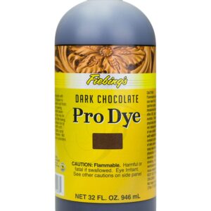 Fiebing's - Pro Dye 32 Oz Dark Chocolate - Professional Oil Dye for Dyeing Leather