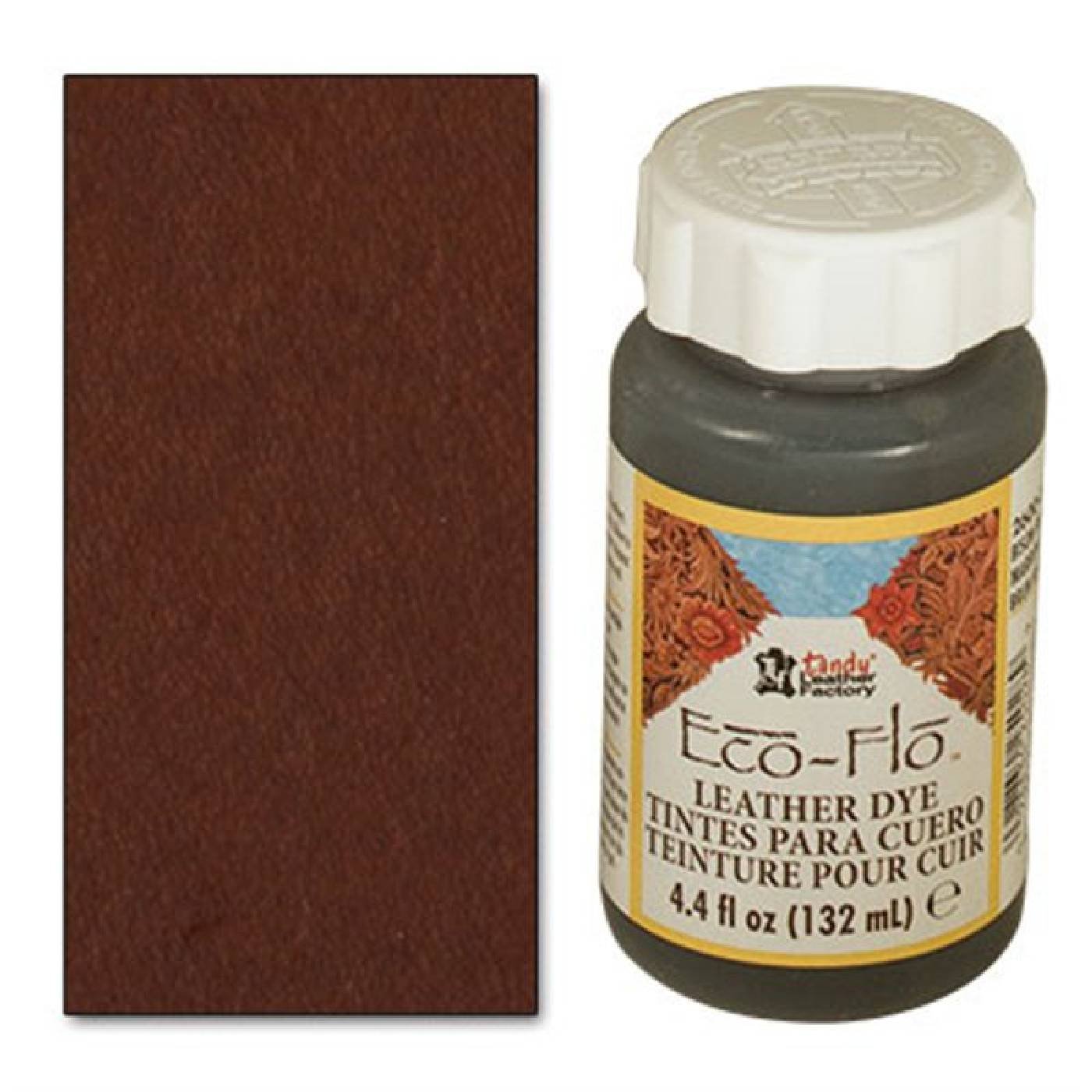 Tandy Leather Eco-Flo Leather Dye 4.4 fl. oz. (132 ml) Java Brown 2600-04