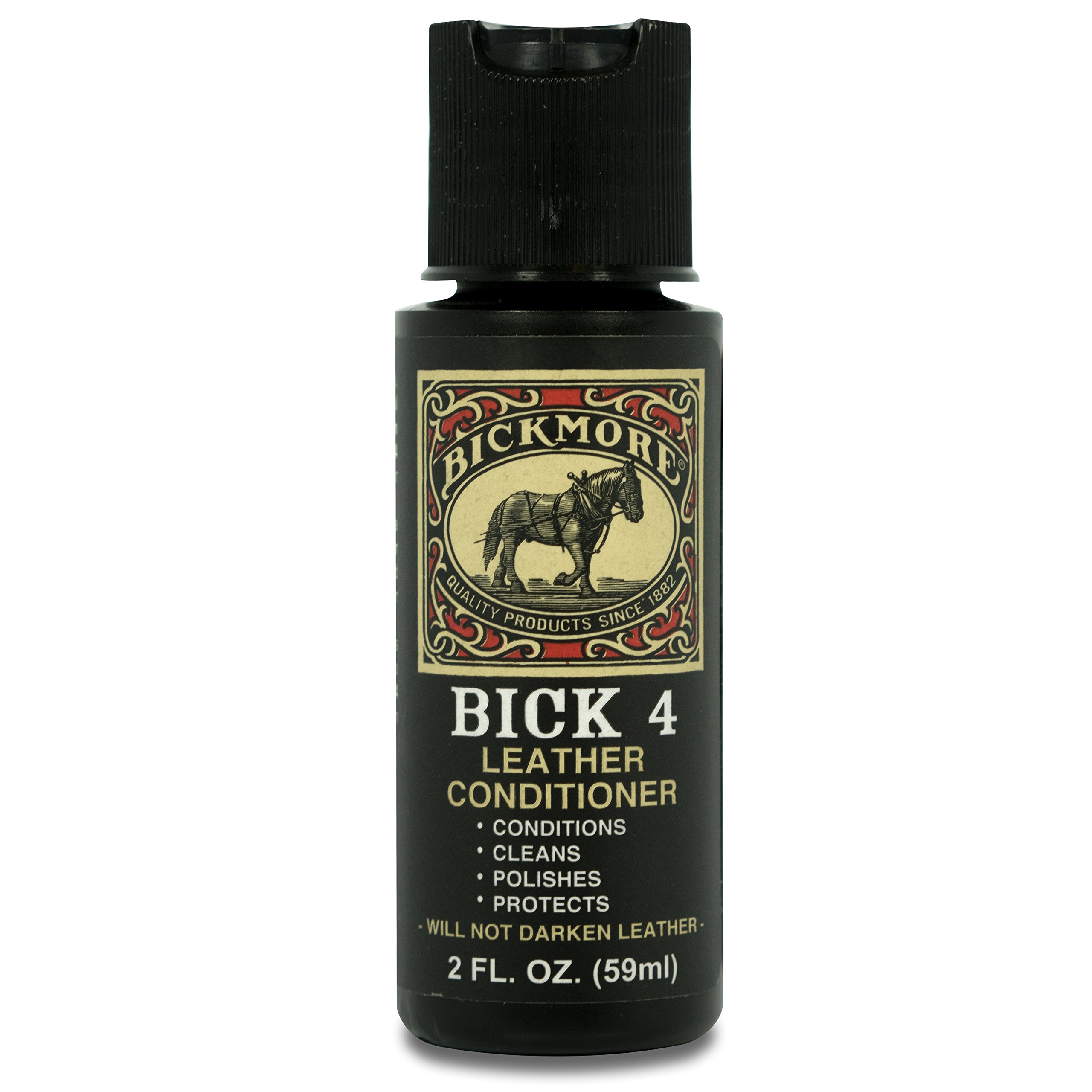 Bick 4 Leather Conditioner and Leather Cleaner 2 oz - Will Not Darken Leather - Safe For All Colors of Leather Apparel, Furniture, Jackets, Shoes, Auto Interiors, Bags & All Other Leather Accessories