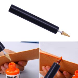 BUTUZE Convenient Leather Edge Dye Pen, Colorful Edge Roller Applicator,Essential Leather Edge Printing Tool for Leather Craft DIY,Leather Working,Leather Making