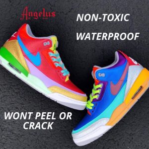 Angelus Brand Acrylic Paint Starter Kit 12 1oz Leather Vinyl Sneaker