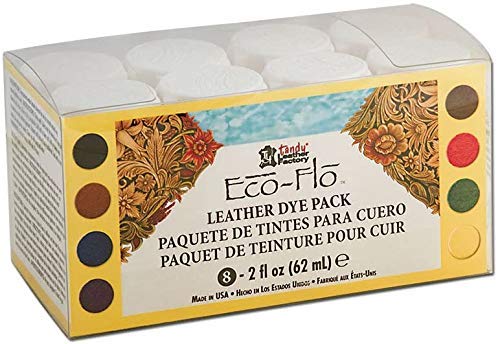 Tandy Leather Eco-Flo Leather Dye Pack 2650-05 Plus E-Book