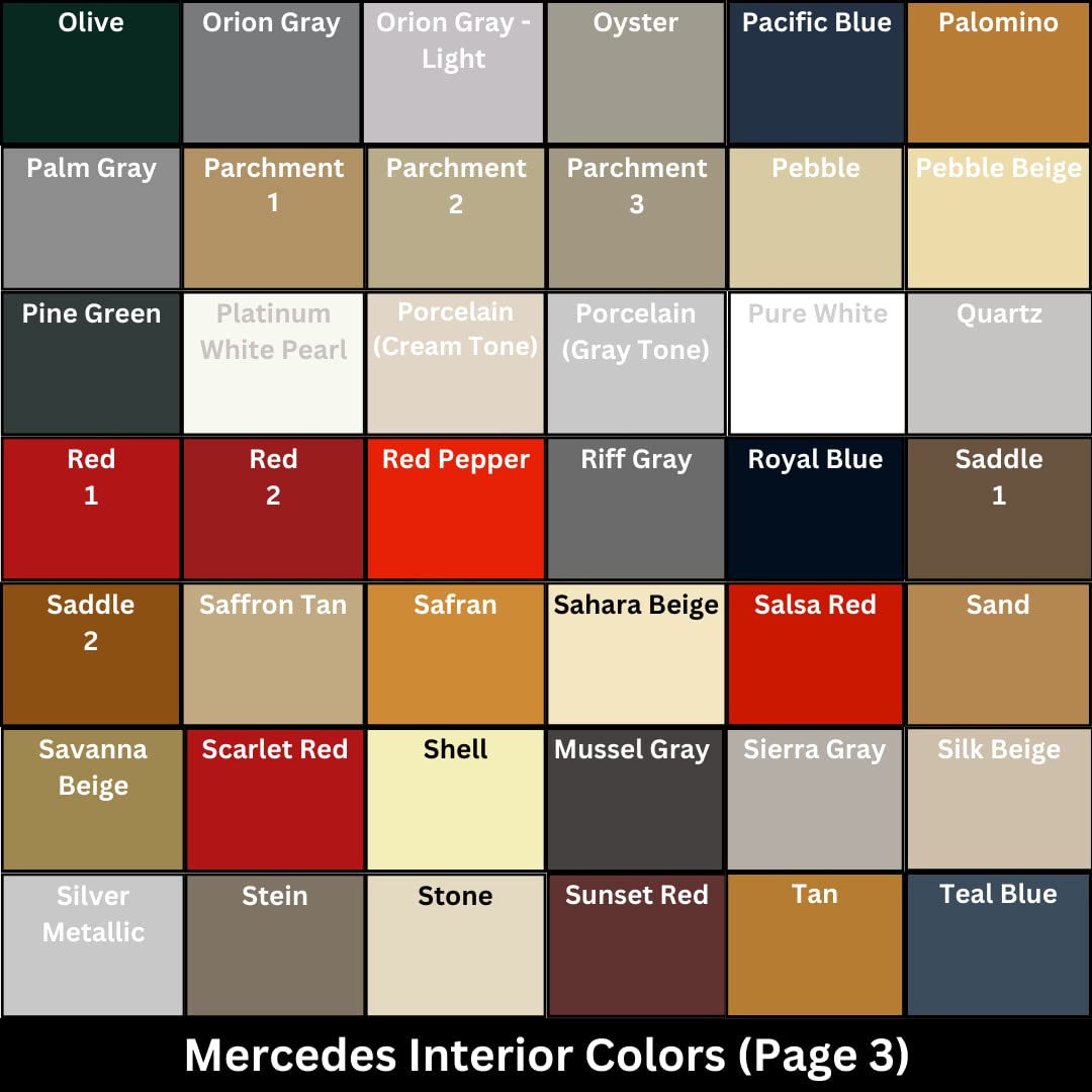 Luxury Leather Repair Automotive Leather Vinyl Repair Dye Color Restorer Compatible with MERCEDES Interiors & Accessories – Easy DIY Leather Dye (Wheat, 8oz)