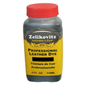 zeli pro waterbased leather pigment dye - 2128 dark brown / 4 oz