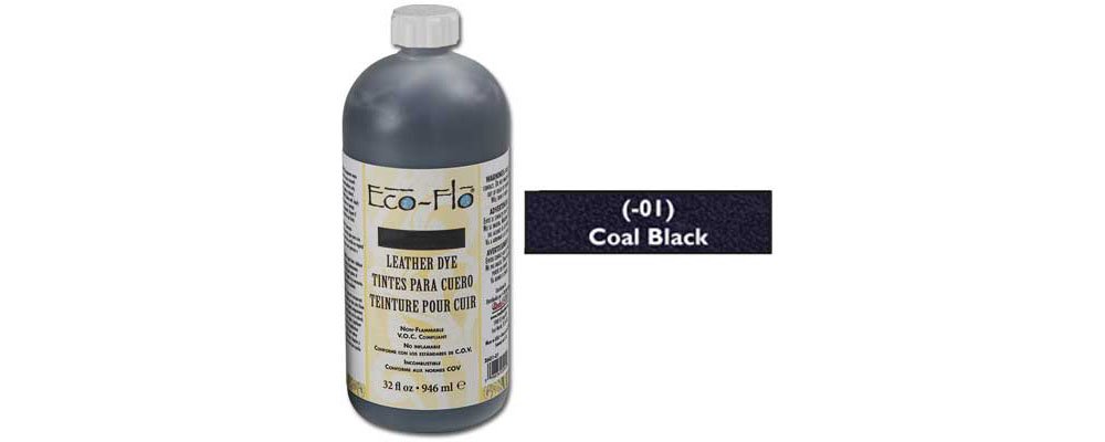 Tandy Leather Eco-Flo Leather Dye Quart (946 ml) Coal Black 2601-01