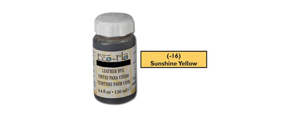 Tandy Leather Eco-Flo Leather Dye 4.4 fl. oz. (132 ml) Sunshine Yellow 2600-16