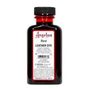 Angelus Leather Dye - 3 Ounces, Red