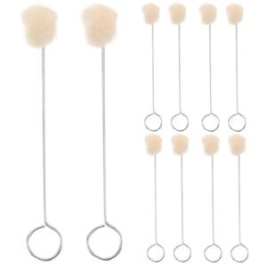 magiclulu 10pcs wool daubers ball brush leather dye leather tool leather crafting tools for leather dyes for diy crafts projects