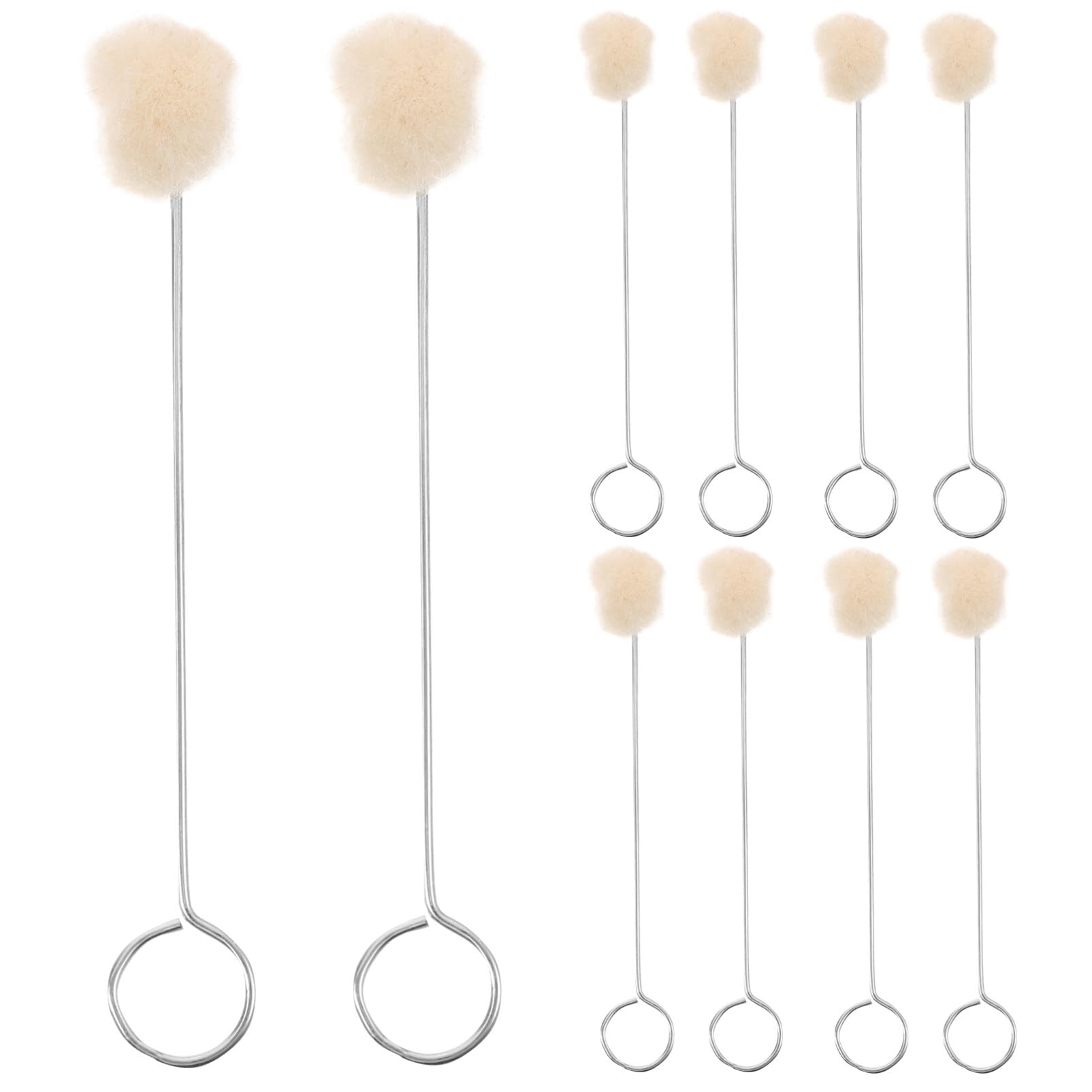 MAGICLULU 10pcs Wool Daubers Ball Brush Leather Dye Leather Tool Leather Crafting Tools for Leather Dyes for DIY Crafts Projects