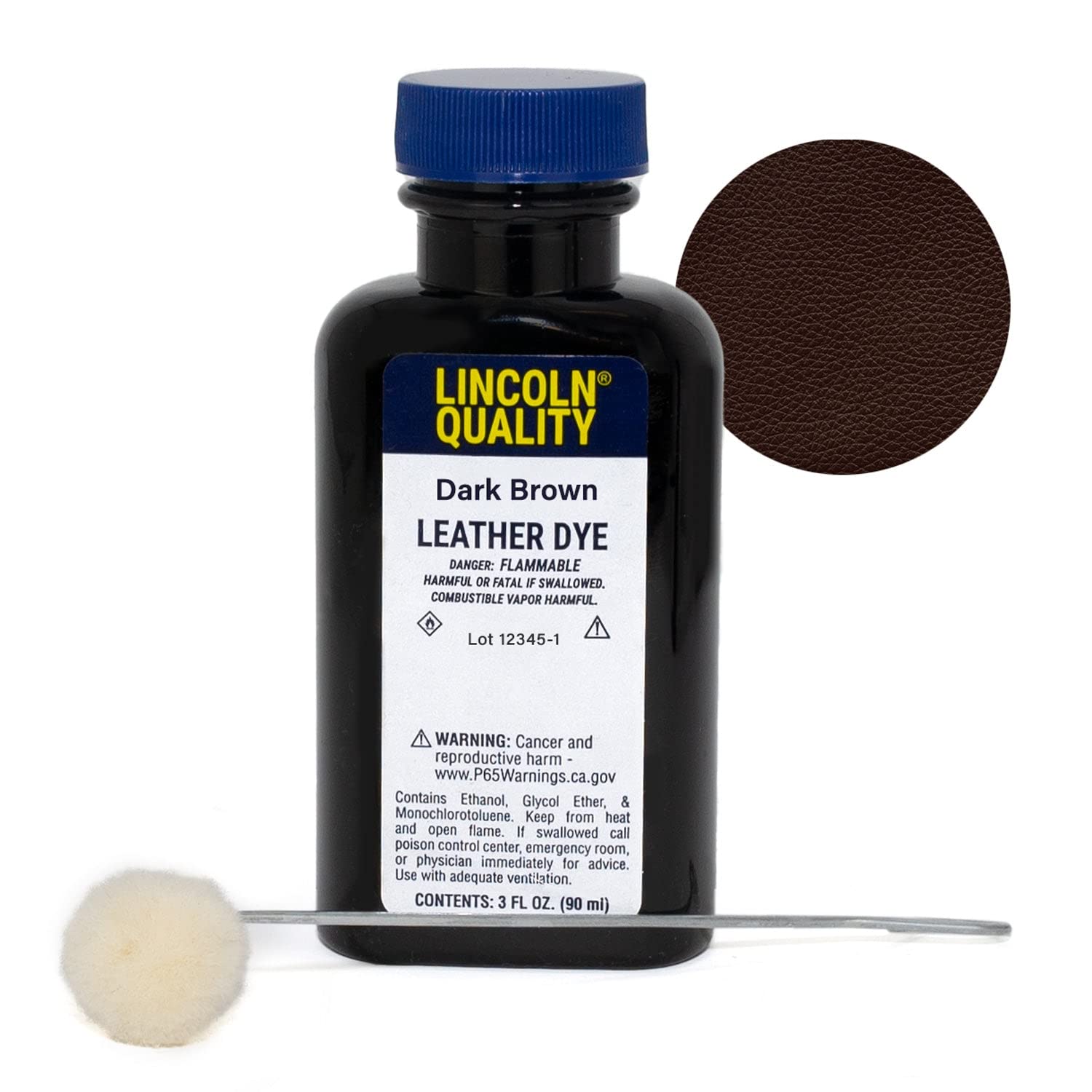 Lincoln Leather Dye (Dark Brown)